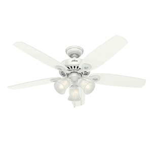 Ventilador de Teto Residencial Builder Plus Branco Hunter Fan Oficial