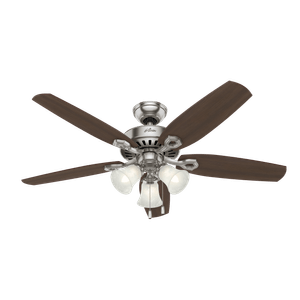 Ventilador de Teto Hunter Fan Builder Plus Niquel 220V OUTLET