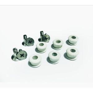 Conjunto de Parafusos Caribbean Breeze - 50058/50858 Branco Texturizado